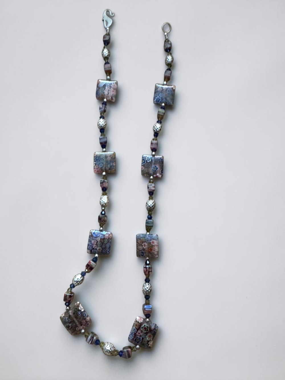 Vintage Millefiori Glass Bead Necklace